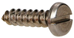 Value Collection - #8 Pan Head Slotted Sheet Metal Screw - Stainless Steel, 5/8" Length Under Head, Grade 316 - Benchmark Tooling