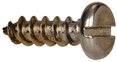 Value Collection - #10 Pan Head Slotted Sheet Metal Screw - Stainless Steel, 5/8" Length Under Head, Grade 316 - Benchmark Tooling