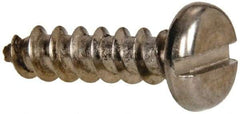 Value Collection - #10 Pan Head Slotted Sheet Metal Screw - Stainless Steel, 3/4" Length Under Head, Grade 316 - Benchmark Tooling