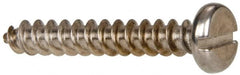 Value Collection - #10 Pan Head Slotted Sheet Metal Screw - Stainless Steel, 1-1/4" Length Under Head, Grade 316 - Benchmark Tooling