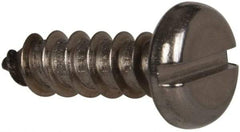 Value Collection - #12 Pan Head Slotted Sheet Metal Screw - Stainless Steel, 3/4" Length Under Head, Grade 316 - Benchmark Tooling