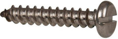Value Collection - #12 Pan Head Slotted Sheet Metal Screw - Stainless Steel, 1-1/4" Length Under Head, Grade 316 - Benchmark Tooling