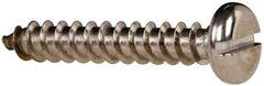 Value Collection - #14 Pan Head Slotted Sheet Metal Screw - Stainless Steel, 1-1/2" Length Under Head, Grade 316 - Benchmark Tooling