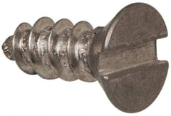 Value Collection - #6 Flat Head Slotted Sheet Metal Screw - Stainless Steel, 3/8" OAL, Grade 316 - Benchmark Tooling