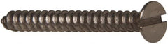 Value Collection - #6 Flat Head Slotted Sheet Metal Screw - Stainless Steel, 1-1/4" OAL, Grade 316 - Benchmark Tooling