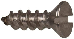 Value Collection - #10 Flat Head Slotted Sheet Metal Screw - Stainless Steel, 5/8" OAL, Grade 316 - Benchmark Tooling