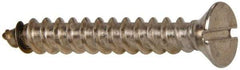 Value Collection - #12 Flat Head Slotted Sheet Metal Screw - Stainless Steel, 1-1/2" OAL, Grade 316 - Benchmark Tooling
