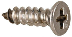 Value Collection - #4 Flat Head Phillips Sheet Metal Screw - Stainless Steel, 3/8" OAL, Grade 316 - Benchmark Tooling