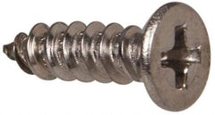 Value Collection - #6 Flat Head Phillips Sheet Metal Screw - Stainless Steel, 3/8" OAL, Grade 316 - Benchmark Tooling