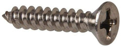 Value Collection - #6 Flat Head Phillips Sheet Metal Screw - Stainless Steel, 3/4" OAL, Grade 316 - Benchmark Tooling