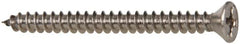 Value Collection - #6 Flat Head Phillips Sheet Metal Screw - Stainless Steel, 1-1/2" OAL, Grade 316 - Benchmark Tooling