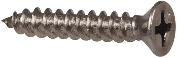 Value Collection - #8 Flat Head Phillips Sheet Metal Screw - Stainless Steel, 1" OAL, Grade 316 - Benchmark Tooling
