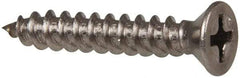 Value Collection - #8 Flat Head Phillips Sheet Metal Screw - Stainless Steel, 1" OAL, Grade 316 - Benchmark Tooling