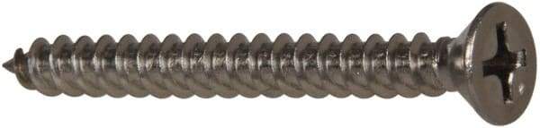 Value Collection - #8 Flat Head Phillips Sheet Metal Screw - Stainless Steel, 1-1/2" OAL, Grade 316 - Benchmark Tooling