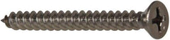Value Collection - #8 Flat Head Phillips Sheet Metal Screw - Stainless Steel, 1-1/2" OAL, Grade 316 - Benchmark Tooling