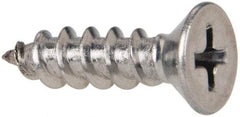 Value Collection - #10 Flat Head Phillips Sheet Metal Screw - Stainless Steel, 3/4" OAL, Grade 316 - Benchmark Tooling
