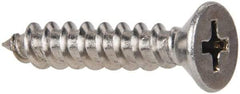 Value Collection - #10 Flat Head Phillips Sheet Metal Screw - Stainless Steel, 1" OAL, Grade 316 - Benchmark Tooling