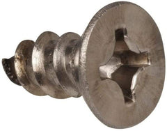 Value Collection - #12 Flat Head Phillips Sheet Metal Screw - Stainless Steel, 1/2" OAL, Grade 316 - Benchmark Tooling