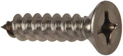 Value Collection - #12 Flat Head Phillips Sheet Metal Screw - Stainless Steel, 1" OAL, Grade 316 - Benchmark Tooling