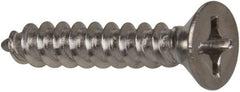 Value Collection - #12 Flat Head Phillips Sheet Metal Screw - Stainless Steel, 1-1/4" OAL, Grade 316 - Benchmark Tooling
