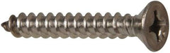 Value Collection - #12 Flat Head Phillips Sheet Metal Screw - Stainless Steel, 1-1/2" OAL, Grade 316 - Benchmark Tooling