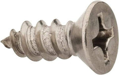 Value Collection - #14 Flat Head Phillips Sheet Metal Screw - Stainless Steel, 3/4" OAL, Grade 316 - Benchmark Tooling