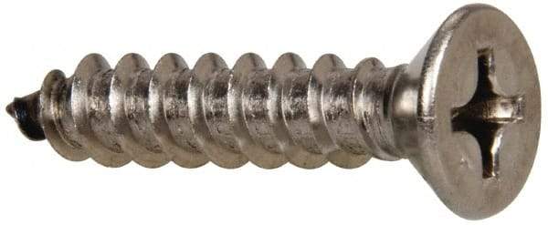 Value Collection - #14 Flat Head Phillips Sheet Metal Screw - Stainless Steel, 1-1/4" OAL, Grade 316 - Benchmark Tooling