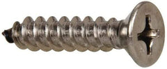 Value Collection - #14 Flat Head Phillips Sheet Metal Screw - Stainless Steel, 1-1/4" OAL, Grade 316 - Benchmark Tooling