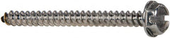 Value Collection - #6 Hex Washer Head Slotted Sheet Metal Screw - Stainless Steel, 1-1/2" Length Under Head, Grade 316 - Benchmark Tooling