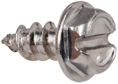Value Collection - #8 Hex Washer Head Slotted Sheet Metal Screw - Stainless Steel, 3/8" Length Under Head, Grade 316 - Benchmark Tooling