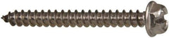 Value Collection - #8 Hex Washer Head Slotted Sheet Metal Screw - Stainless Steel, 1-1/2" Length Under Head, Grade 316 - Benchmark Tooling