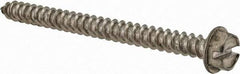 Value Collection - #8 Hex Washer Head Slotted Sheet Metal Screw - Stainless Steel, 2" Length Under Head, Grade 316 - Benchmark Tooling