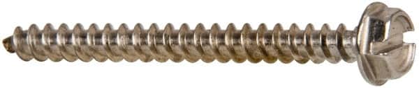 Value Collection - #10 Hex Washer Head Slotted Sheet Metal Screw - Stainless Steel, 2" Length Under Head, Grade 316 - Benchmark Tooling