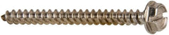 Value Collection - #10 Hex Washer Head Slotted Sheet Metal Screw - Stainless Steel, 2" Length Under Head, Grade 316 - Benchmark Tooling