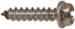 Value Collection - #12 Hex Washer Head Slotted Sheet Metal Screw - Stainless Steel, 1" Length Under Head, Grade 316 - Benchmark Tooling