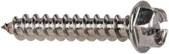 Value Collection - #12 Hex Washer Head Slotted Sheet Metal Screw - Stainless Steel, 1-1/4" Length Under Head, Grade 316 - Benchmark Tooling