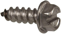 Value Collection - #14 Hex Washer Head Slotted Sheet Metal Screw - Stainless Steel, 3/4" Length Under Head, Grade 316 - Benchmark Tooling