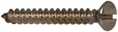 Value Collection - #10 Oval Head Slotted Sheet Metal Screw - Stainless Steel, 1-1/2" OAL, Grade 316 - Benchmark Tooling