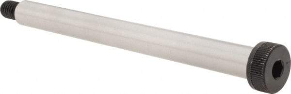 Made in USA - 1/2" Shoulder Diam x 5-1/2" Shoulder Length, 3/8-16 UNC, Hex Socket Shoulder Screw - 4037 Alloy Steel, Uncoated, 5/16" Head Height x 3/4" Head Diam - Benchmark Tooling