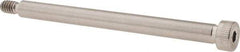 Made in USA - 1/4" Shoulder Diam x 3" Shoulder Length, #10-24 UNC, Hex Socket Shoulder Screw - 300, 18-8 Stainless Steel, Uncoated, 3/16" Head Height x 3/8" Head Diam - Benchmark Tooling