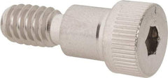 Made in USA - 5/16" Shoulder Diam x 5/16" Shoulder Length, 1/4-20 UNC, Hex Socket Shoulder Screw - 300, 18-8 Stainless Steel, Uncoated, 7/32" Head Height x 7/16" Head Diam - Benchmark Tooling