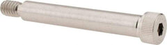 Made in USA - 5/16" Shoulder Diam x 2" Shoulder Length, 1/4-20 UNC, Hex Socket Shoulder Screw - 300, 18-8 Stainless Steel, Uncoated, 7/32" Head Height x 7/16" Head Diam - Benchmark Tooling