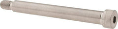 Made in USA - 5/16" Shoulder Diam x 2-1/2" Shoulder Length, 1/4-20 UNC, Hex Socket Shoulder Screw - 300, 18-8 Stainless Steel, Uncoated, 7/32" Head Height x 7/16" Head Diam - Benchmark Tooling