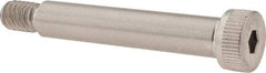 Made in USA - 3/8" Shoulder Diam x 2" Shoulder Length, 5/16-18 UNC, Hex Socket Shoulder Screw - 300, 18-8 Stainless Steel, Uncoated, 1/4" Head Height x 9/16" Head Diam - Benchmark Tooling