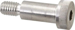 Made in USA - 1/2" Shoulder Diam x 1" Shoulder Length, 3/8-16 UNC, Hex Socket Shoulder Screw - 300, 18-8 Stainless Steel, Uncoated, 5/16" Head Height x 3/4" Head Diam - Benchmark Tooling