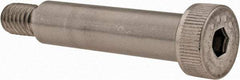 Made in USA - 1/2" Shoulder Diam x 2" Shoulder Length, 3/8-16 UNC, Hex Socket Shoulder Screw - 300, 18-8 Stainless Steel, Uncoated, 5/16" Head Height x 3/4" Head Diam - Benchmark Tooling