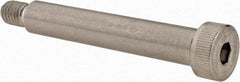 Made in USA - 1/2" Shoulder Diam x 3" Shoulder Length, 3/8-16 UNC, Hex Socket Shoulder Screw - 300, 18-8 Stainless Steel, Uncoated, 5/16" Head Height x 3/4" Head Diam - Benchmark Tooling