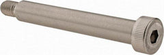 Made in USA - 1/2" Shoulder Diam x 3-1/4" Shoulder Length, 3/8-16 UNC, Hex Socket Shoulder Screw - 300, 18-8 Stainless Steel, Uncoated, 5/16" Head Height x 3/4" Head Diam - Benchmark Tooling