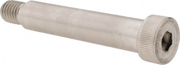 Made in USA - 5/8" Shoulder Diam x 3" Shoulder Length, 1/2-13 UNC, Hex Socket Shoulder Screw - 300, 18-8 Stainless Steel, Uncoated, 3/8" Head Height x 7/8" Head Diam - Benchmark Tooling