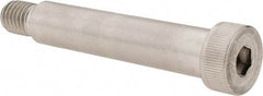Made in USA - 5/8" Shoulder Diam x 3" Shoulder Length, 1/2-13 UNC, Hex Socket Shoulder Screw - 300, 18-8 Stainless Steel, Uncoated, 3/8" Head Height x 7/8" Head Diam - Benchmark Tooling